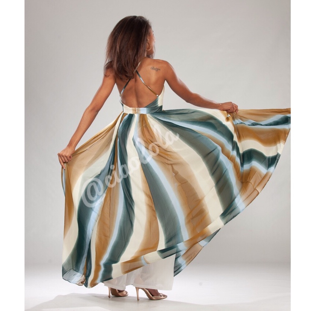 On Sale! Multi color maxi tulle dress - Picture 4 of 5